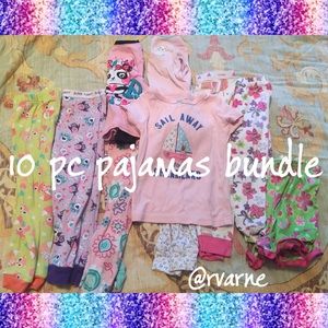 10 pc pajamas bundle